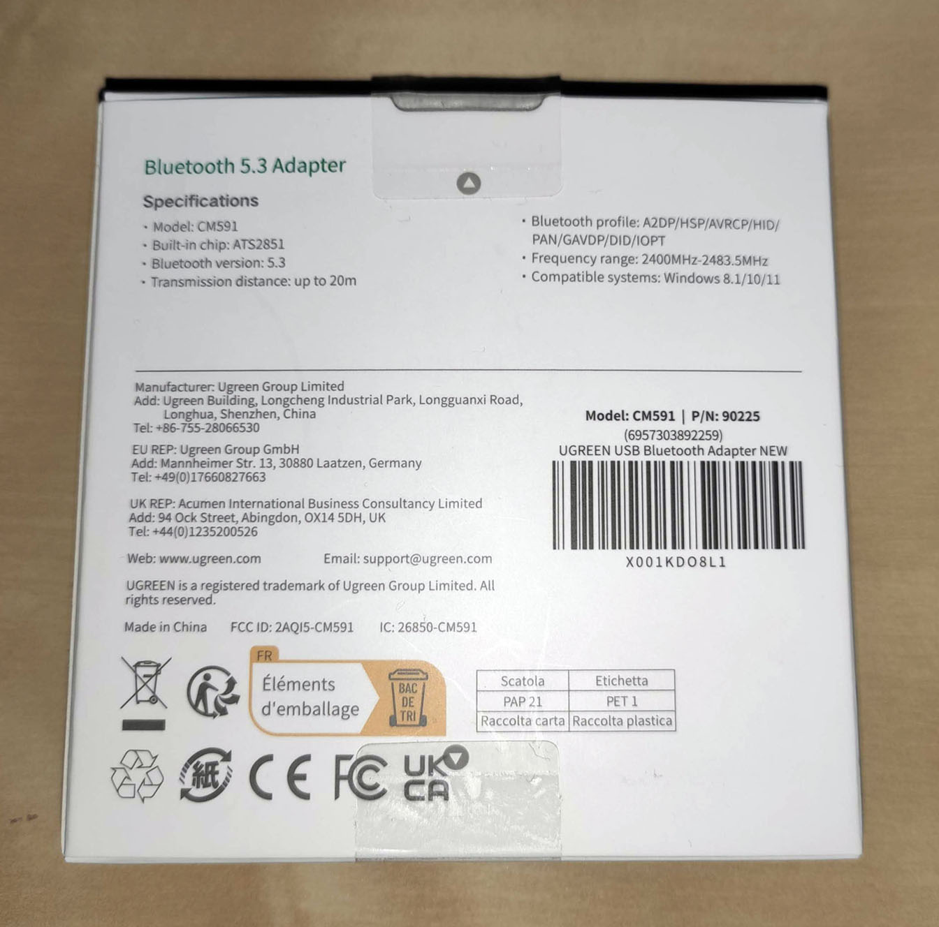 UGREEN Bluetooth 5.3 Adapter - Review