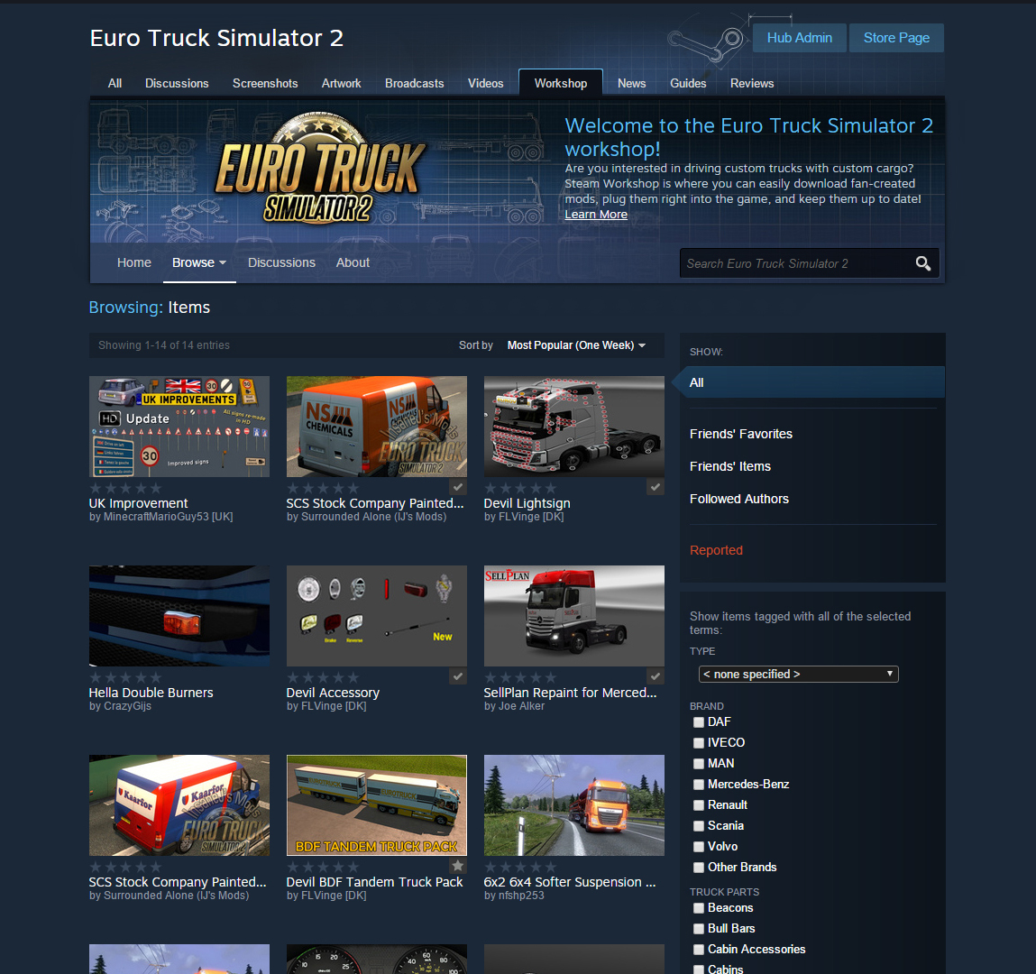 Euro Truck Simulator 2 y American Truck Simulator 22