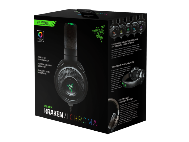 razer kraken 7.1 Chroma caja