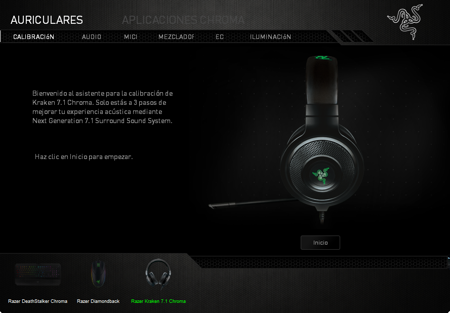 razer kraken 7.1 Chroma calibracion