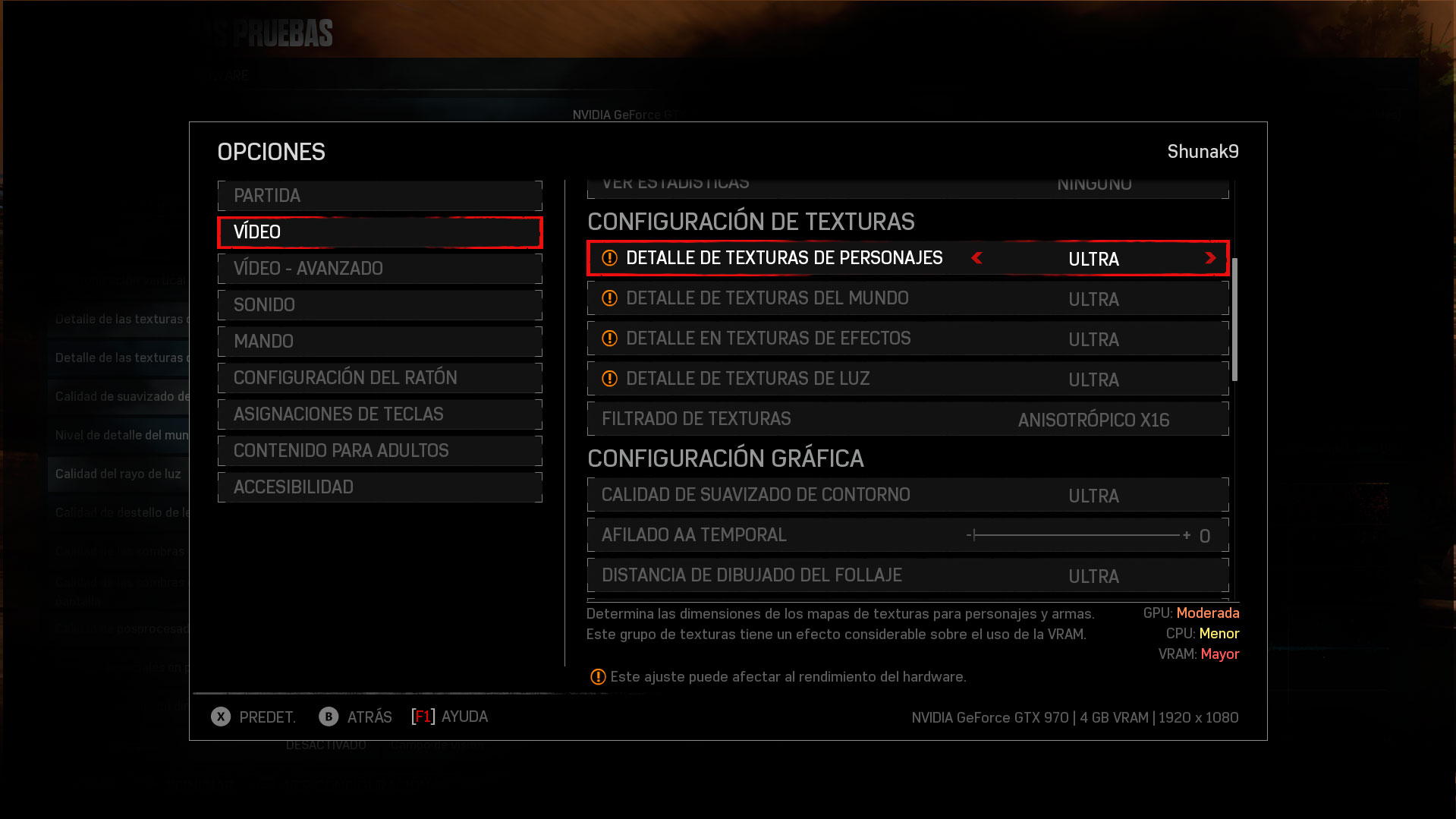 Ajustes gráficos Gears of War 4 2