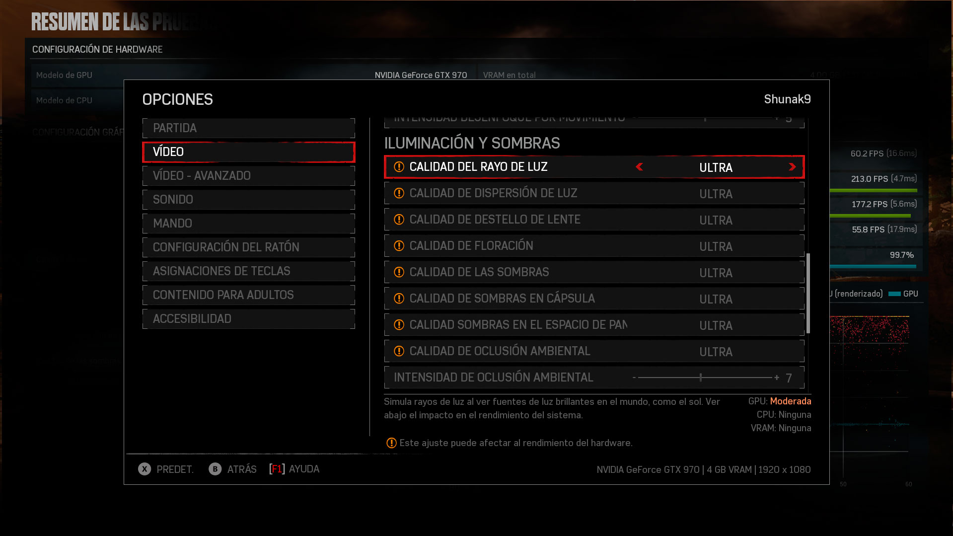 Ajustes gráficos Gears of War 4 4