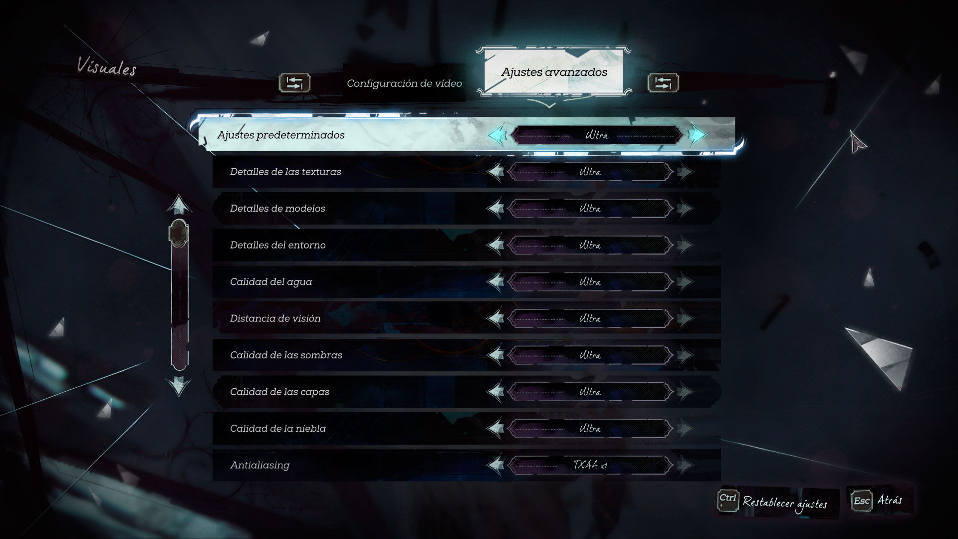 Dishonored 2 Análisis Ajustes 2