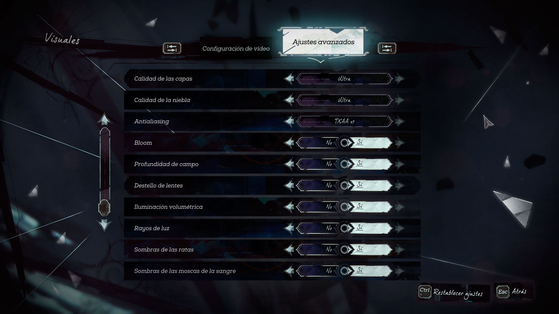 Dishonored 2 Análisis Ajustes 3