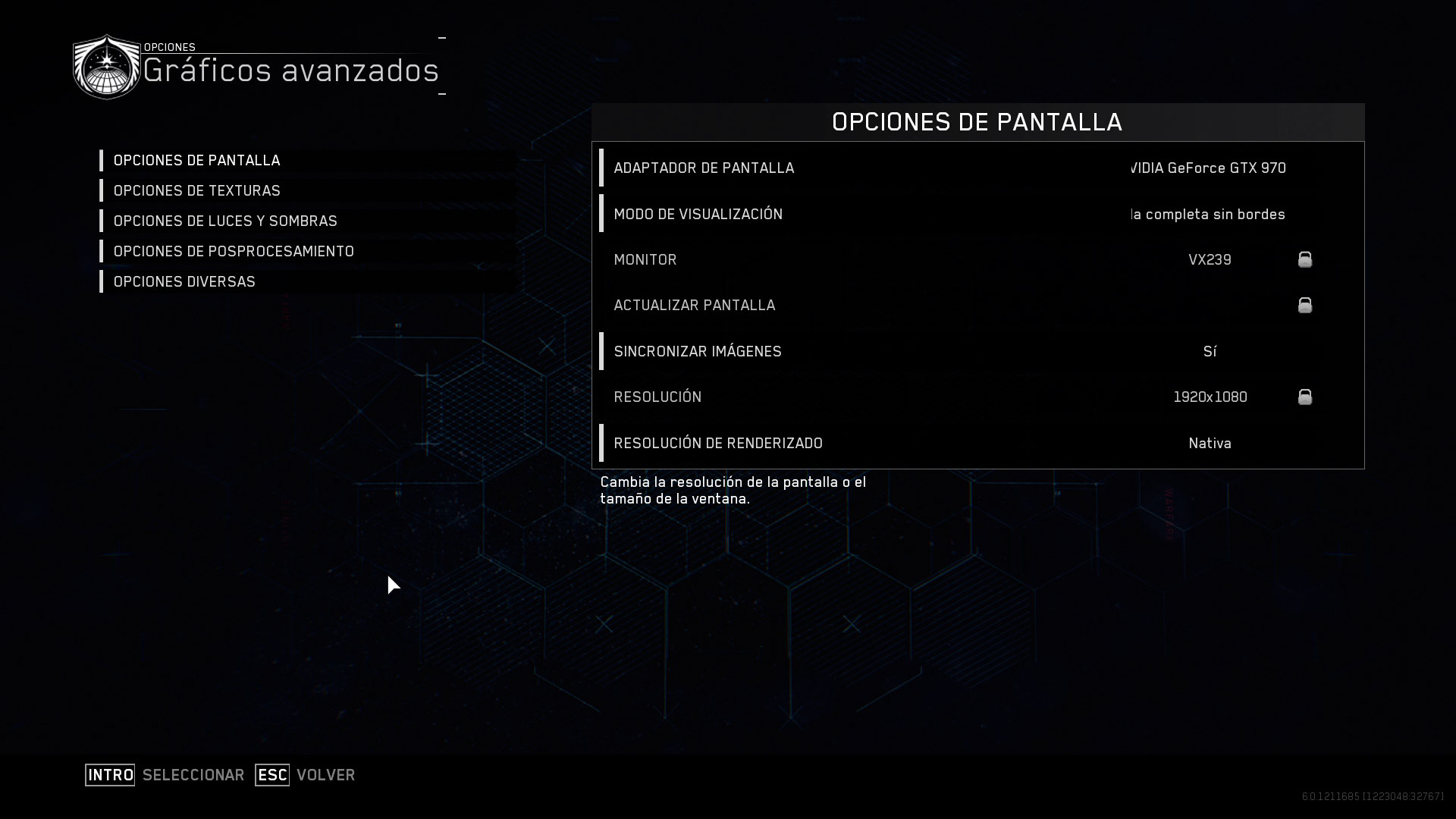 Infinite Warfare Análisis Configuración 1