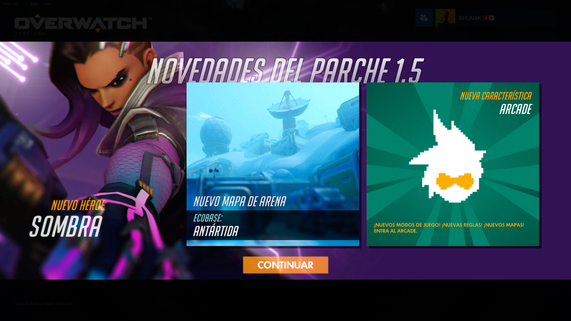 OVERWATCH PARCHE