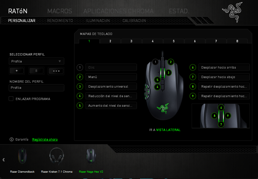 Razer Naga Hex V2 Razer Synapse 1