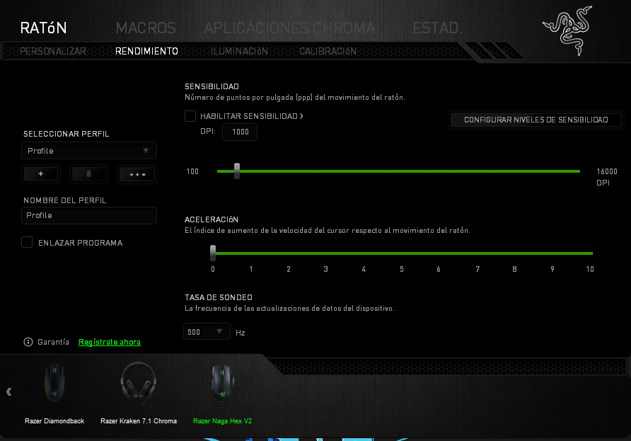 Razer Naga Hex V2 Razer Synapse 2