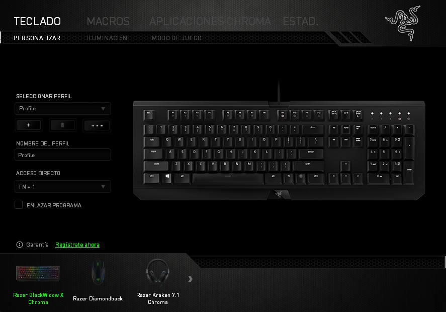 Análisis Blackwidow X Chroma Razer Synapse 1