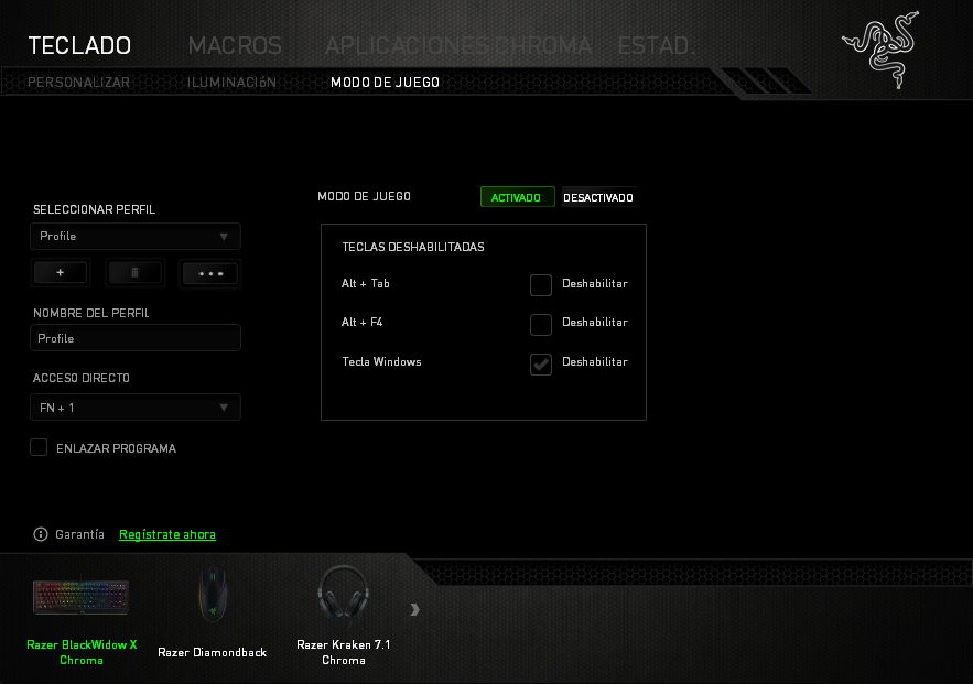 Análisis Blackwidow X Chroma Razer Synapse 3