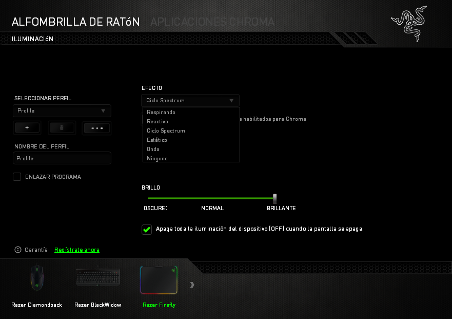 Razer Firefly Análisis Ajustes 1