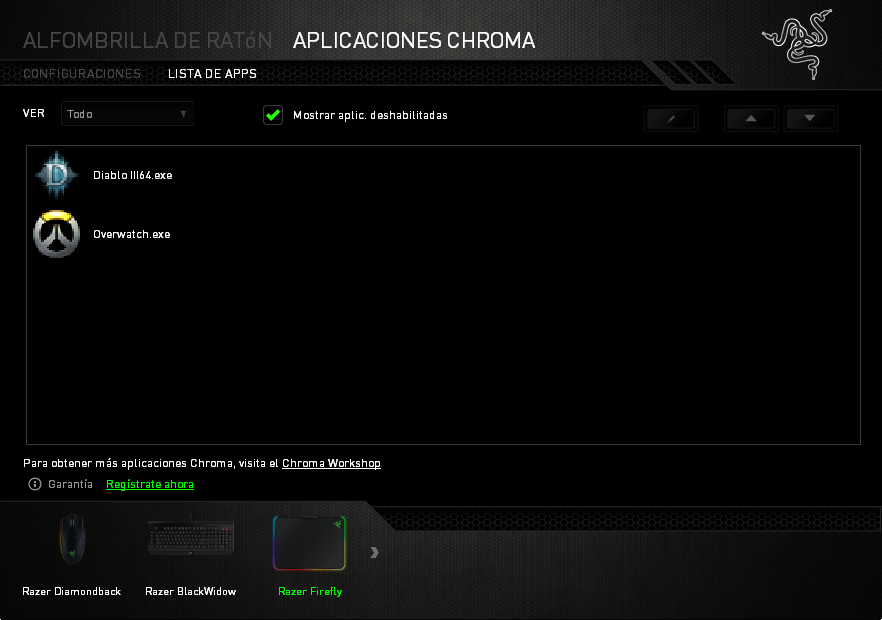 Razer Firefly Análisis Ajustes 2
