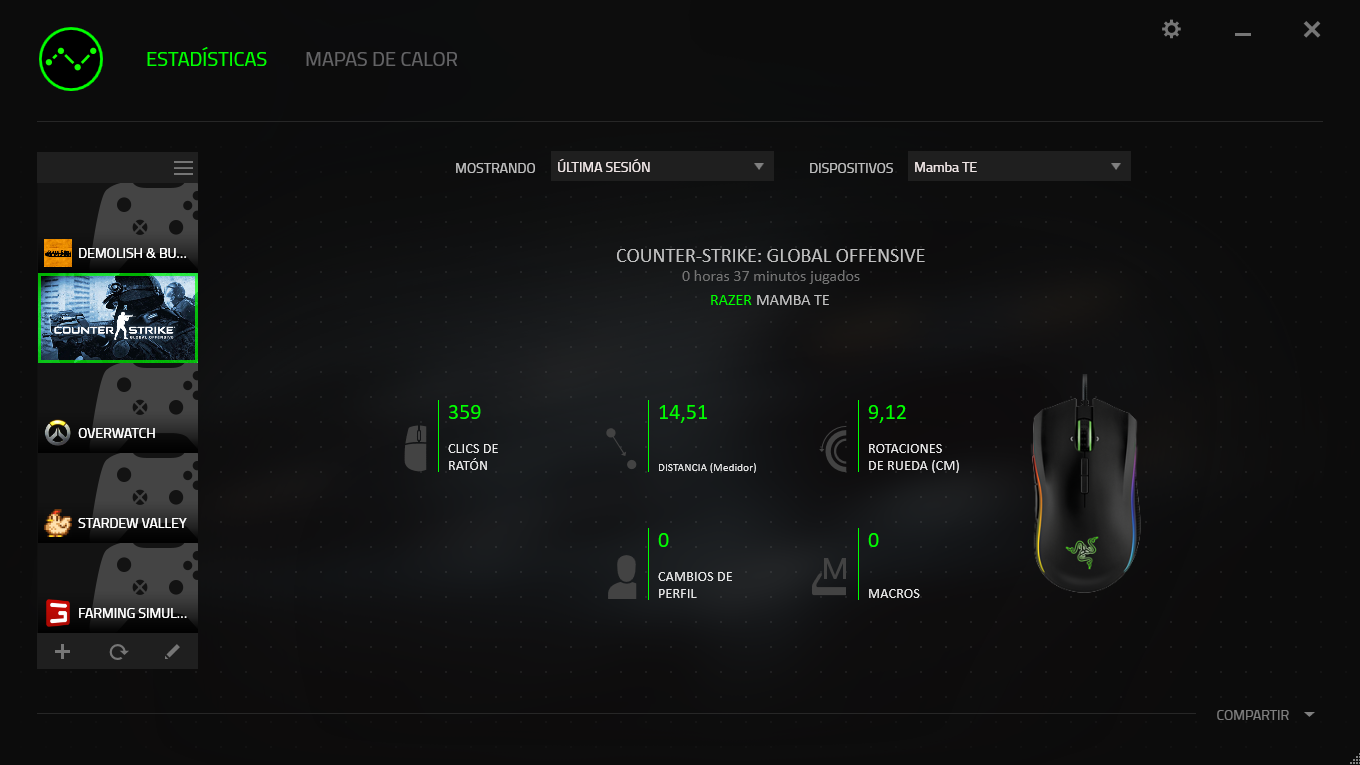 Razer Synapse Mamba TE 8