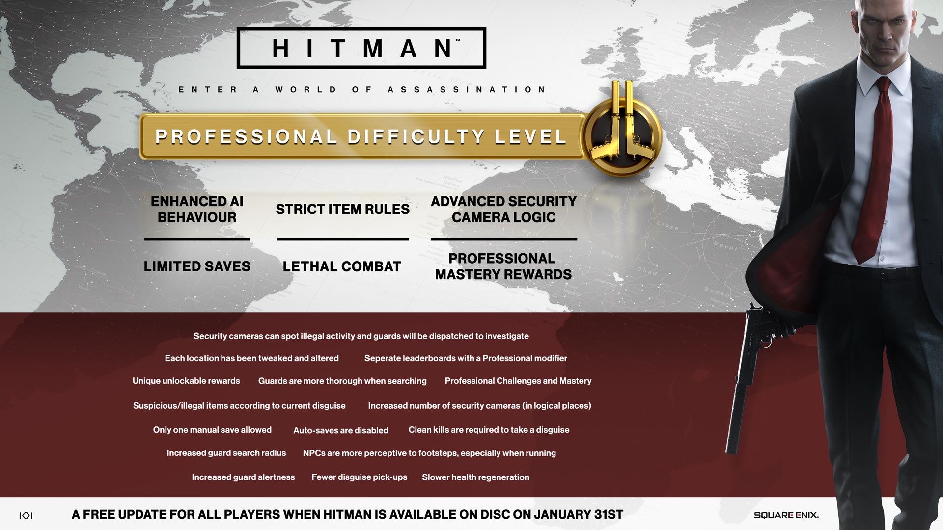 hitman nivel dificultad profesional