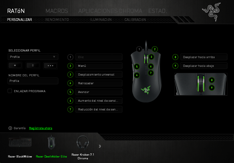 Razer Deathadder Elite 1 Personalizar