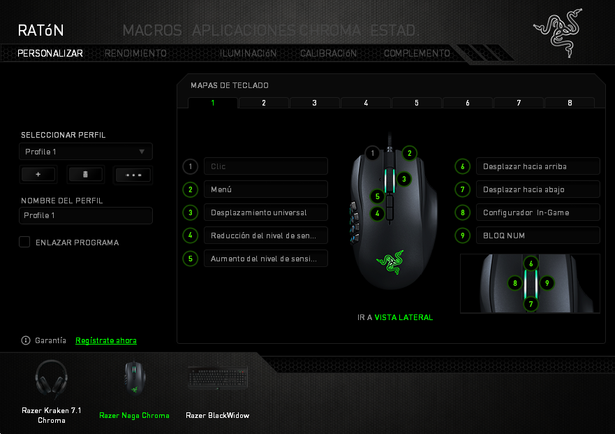 Razer Naga Chroma 1 Personalizar