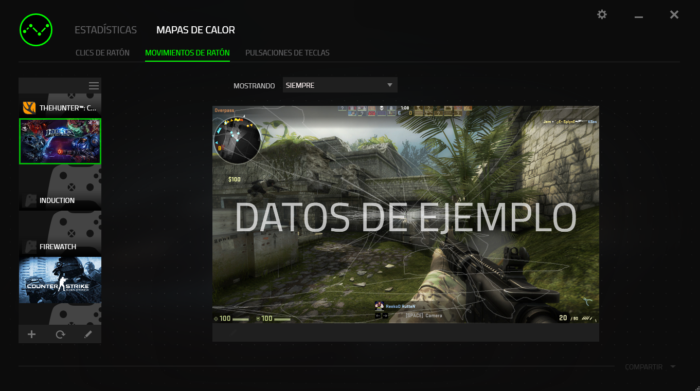 Razer Naga Chroma 11 Estadisticas
