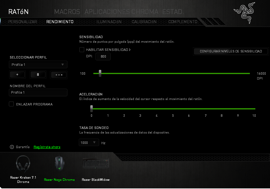Razer Naga Chroma 2 Rendimiento