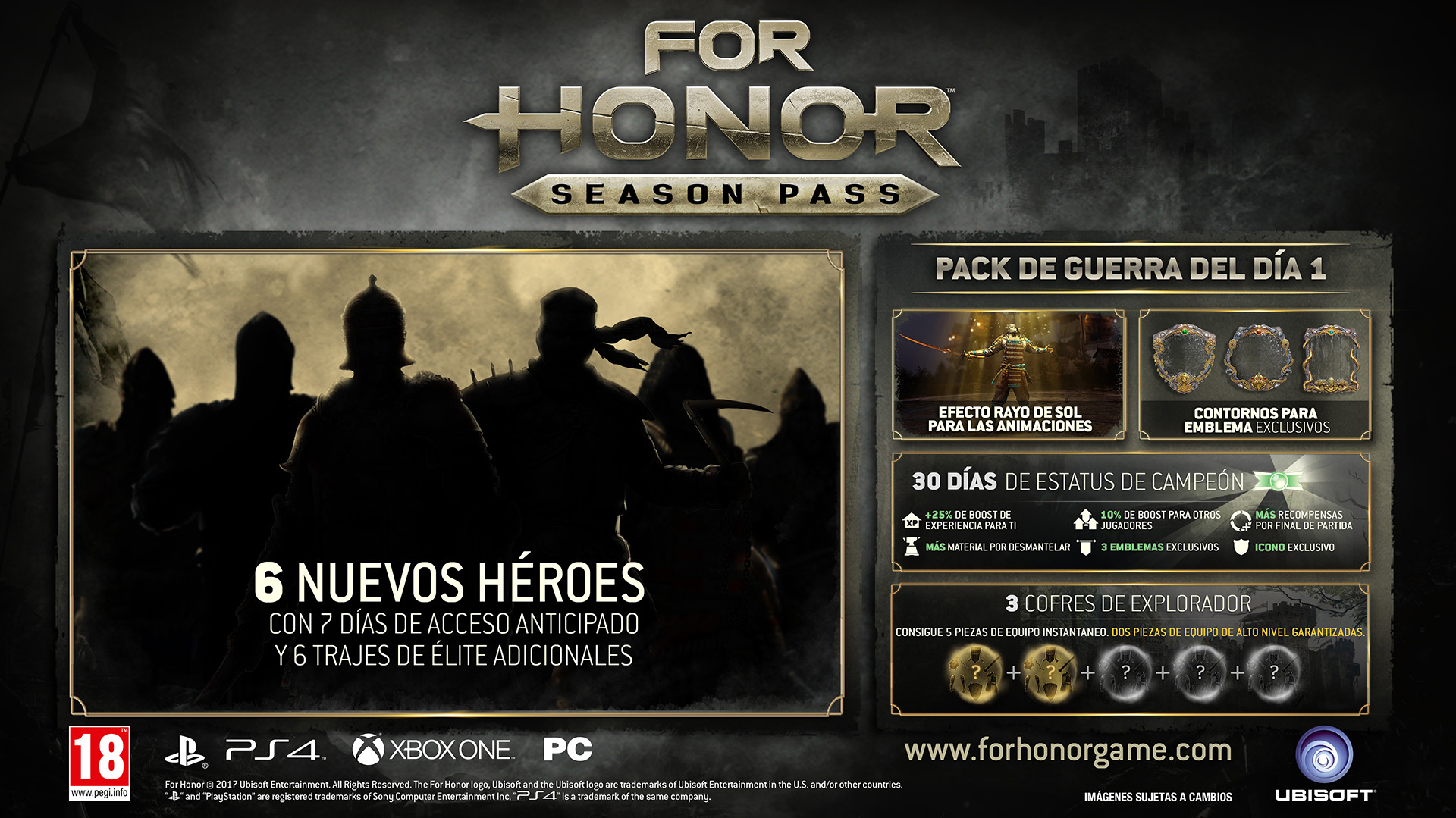pase temproada de For honor
