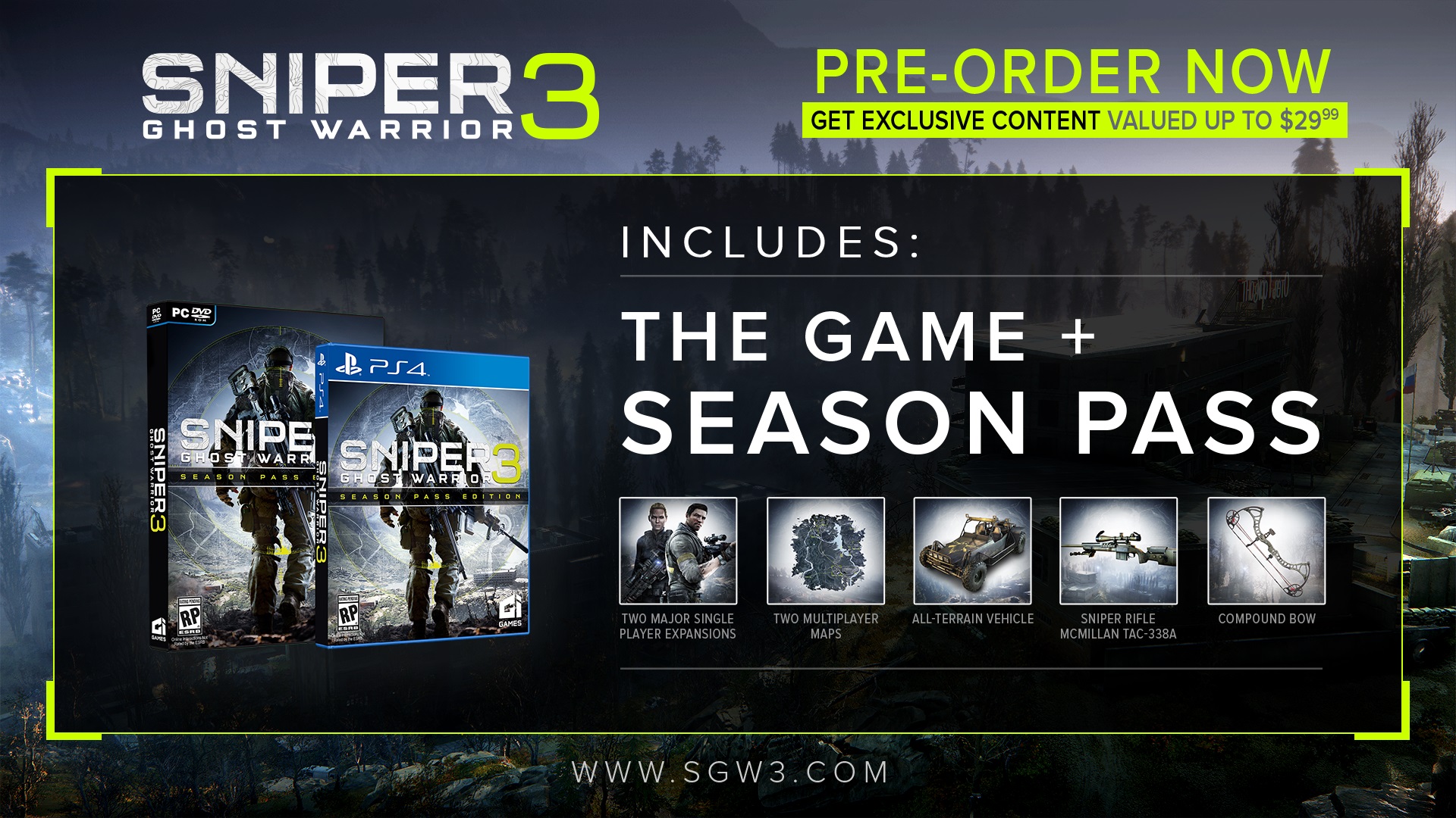 sniper ghost warrior 3 preorder