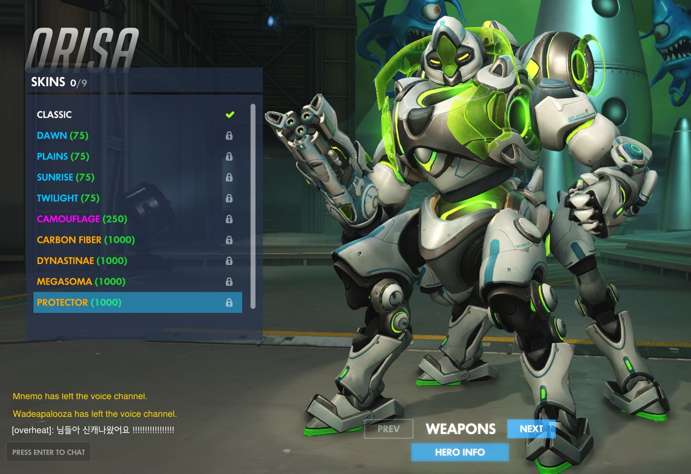 Orisa Skins 1
