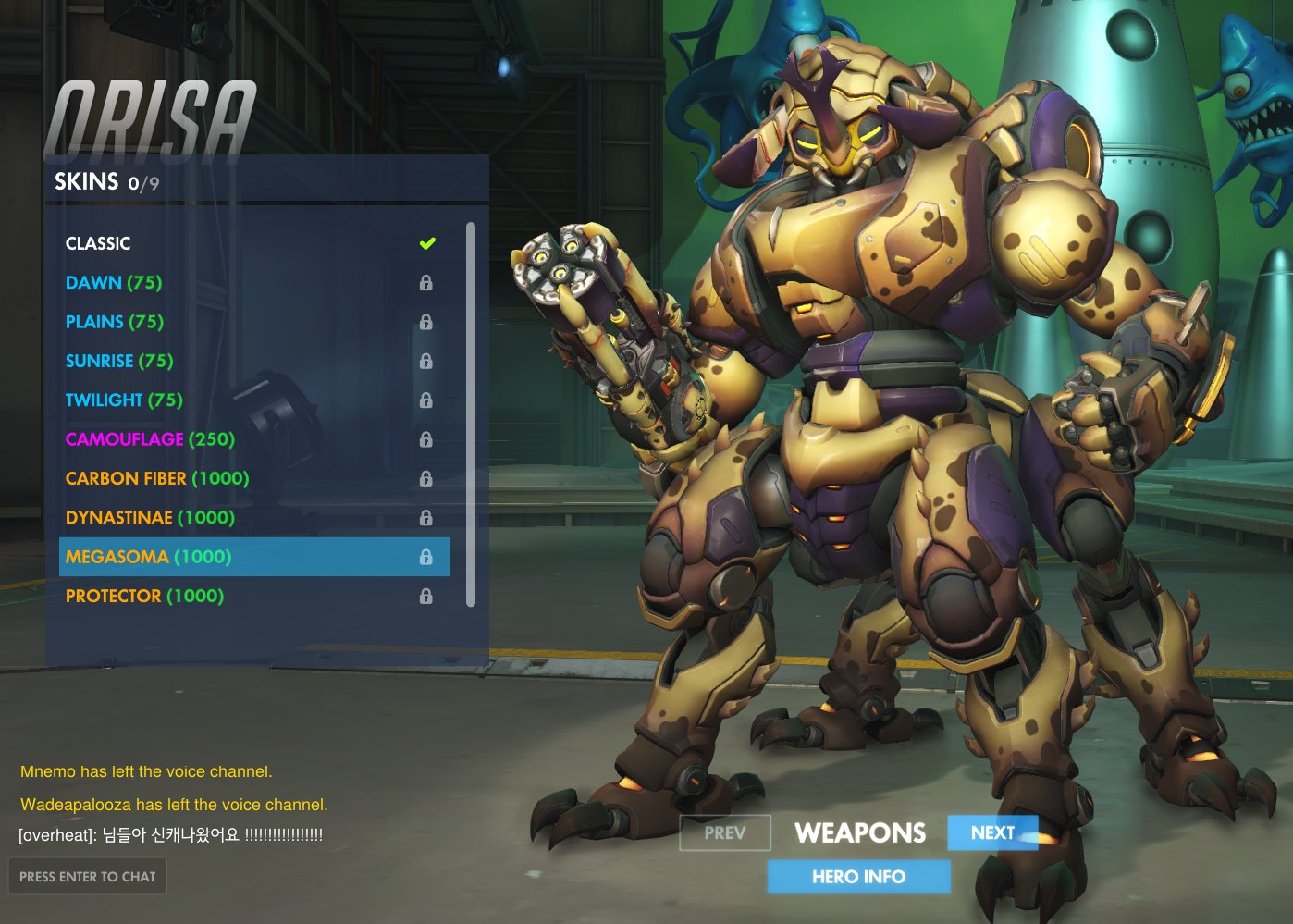 Orisa Skins 2