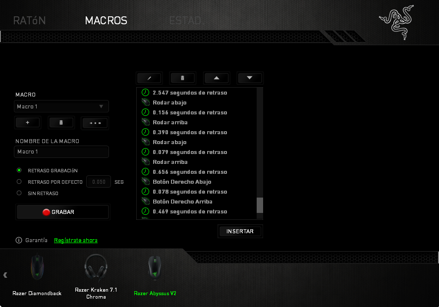 Razer Abyssus V2 Análisis Macros