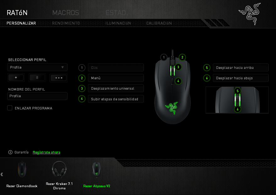 Razer Abyssus V2 Análisis Personalizar