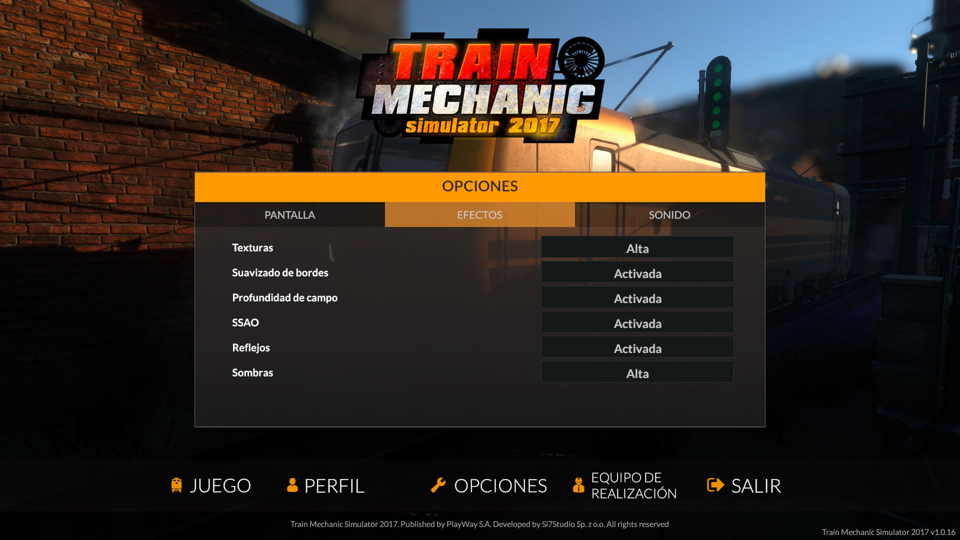 Train Mechanic Simulator 2017 Análisis Ajustes