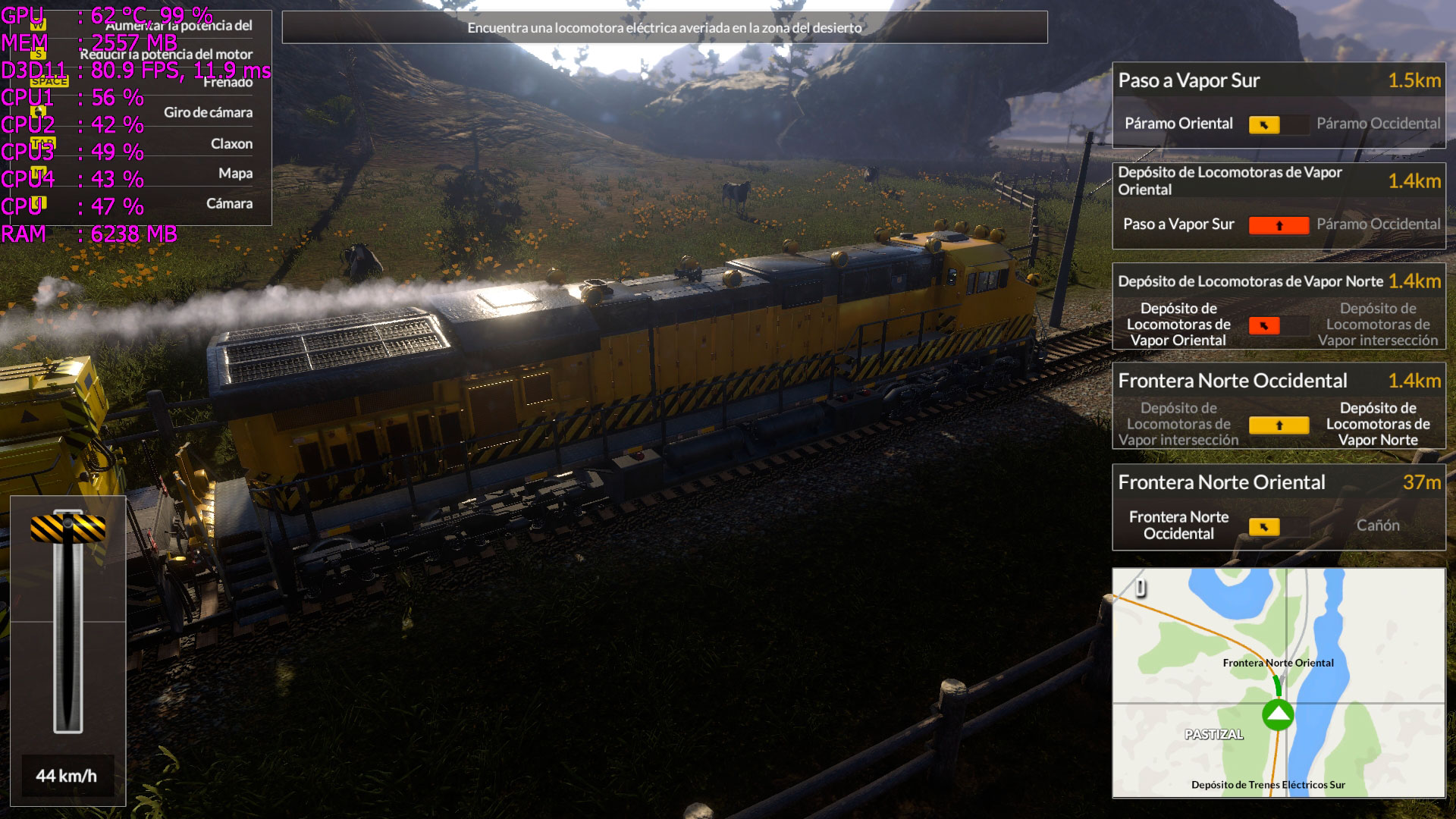 Train Mechanic Simulator 2017 Análisis Rendimiento 2