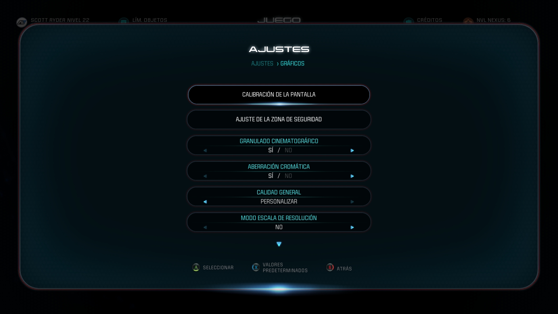 Mass Effect Andromeda Análisis Ajustes Graficos 1