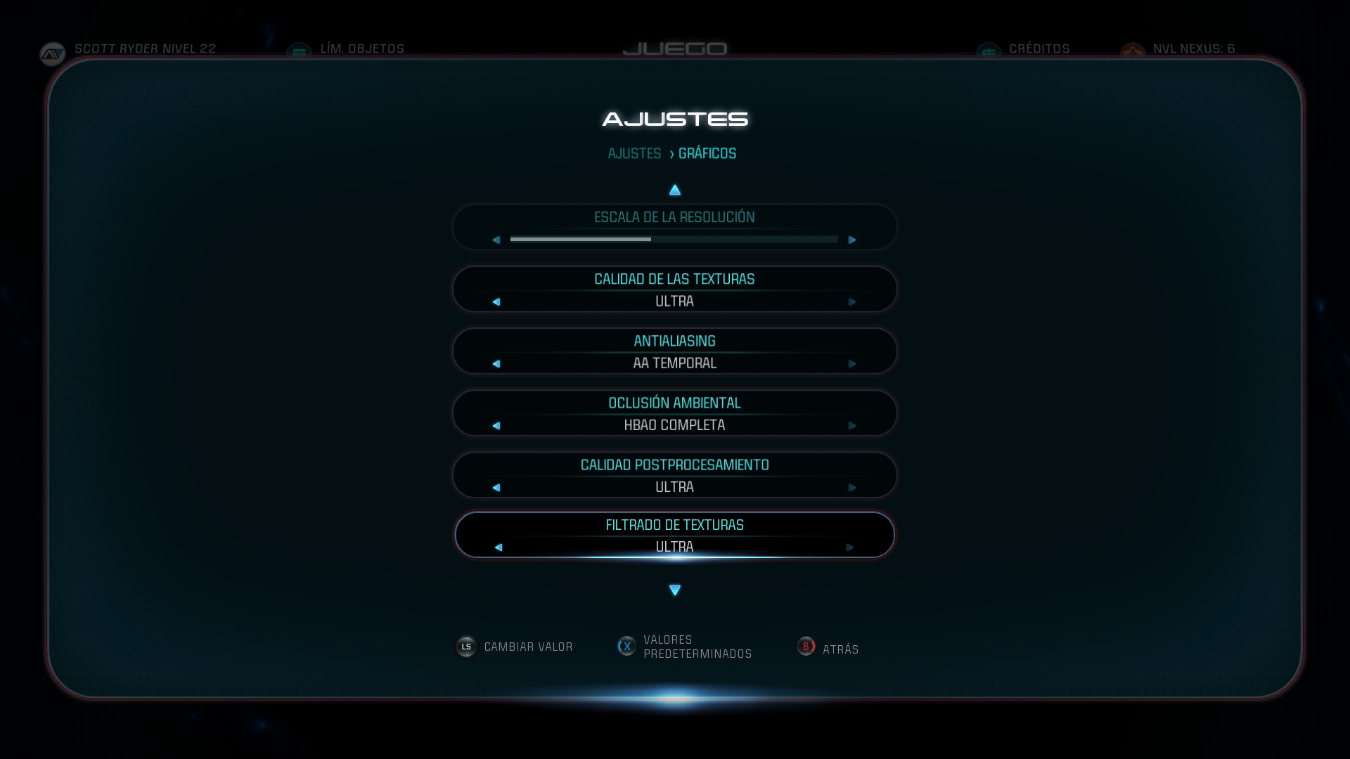 Mass Effect Andromeda Análisis Ajustes Graficos 2