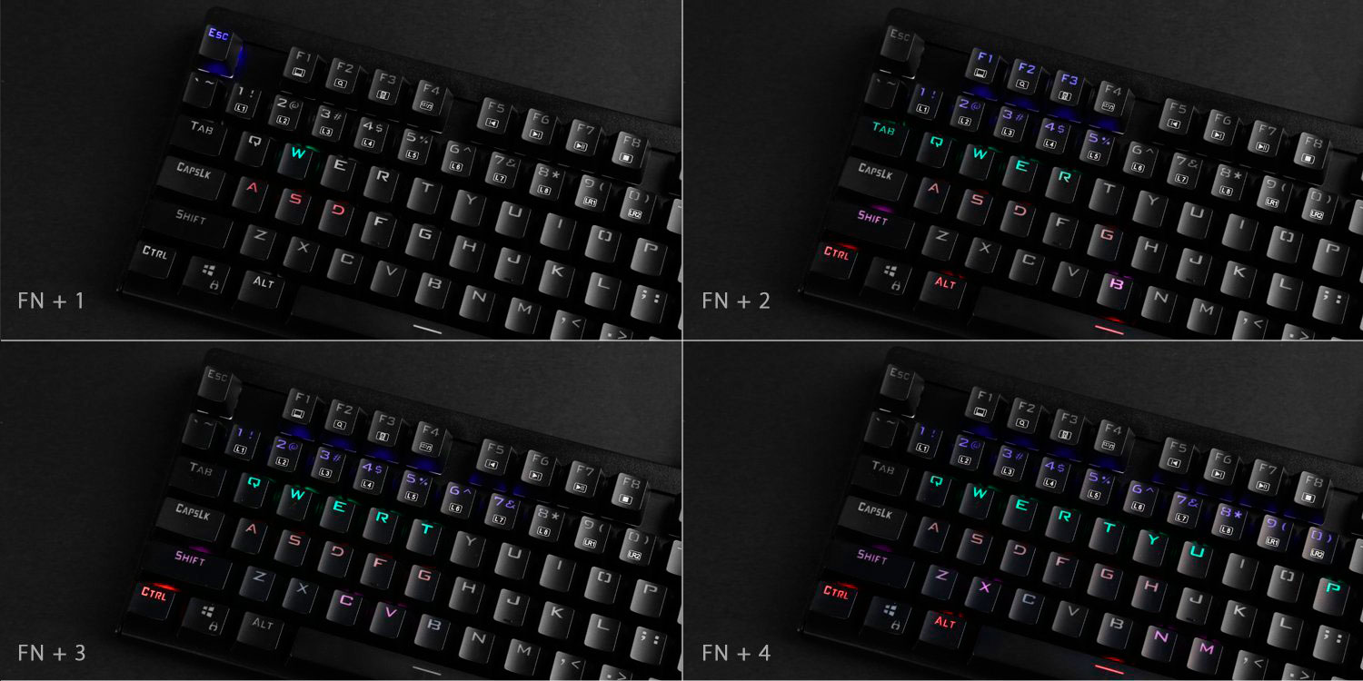 Aukey KM G6 Análisis Iluminación 1