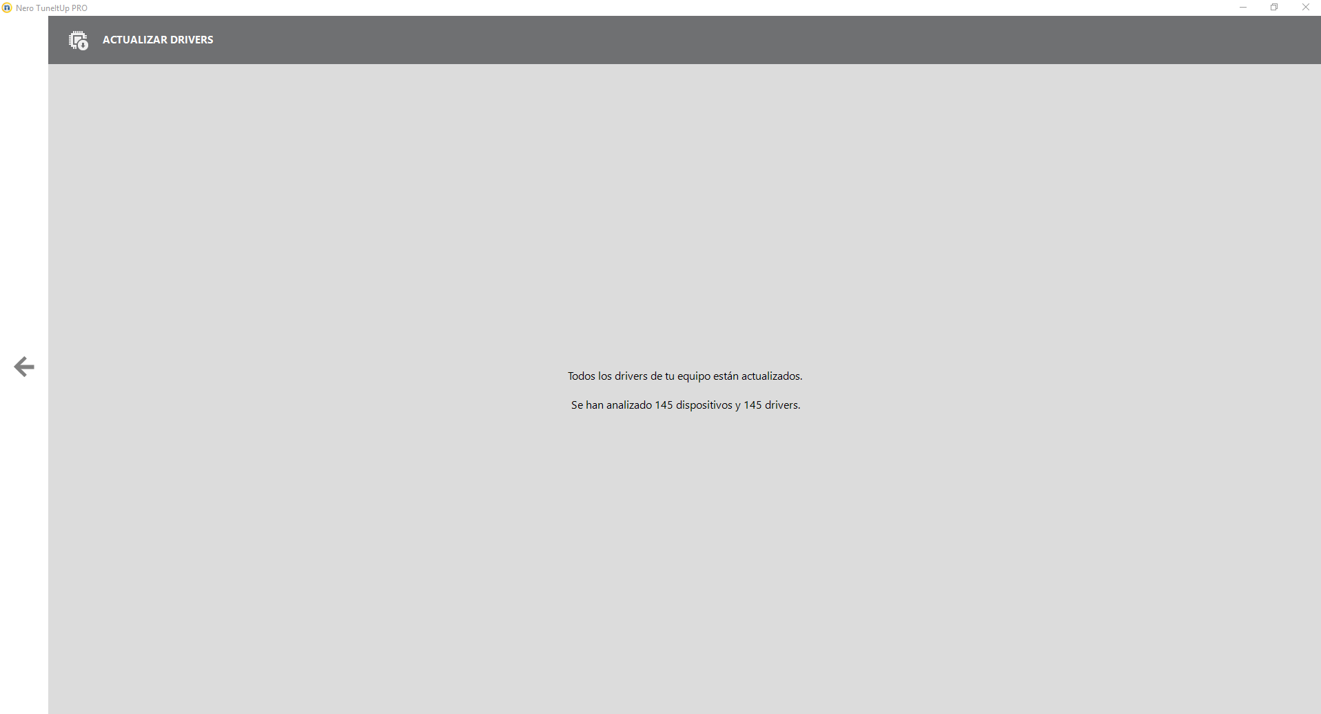 Nero TuneltUp Impresiones Software 12