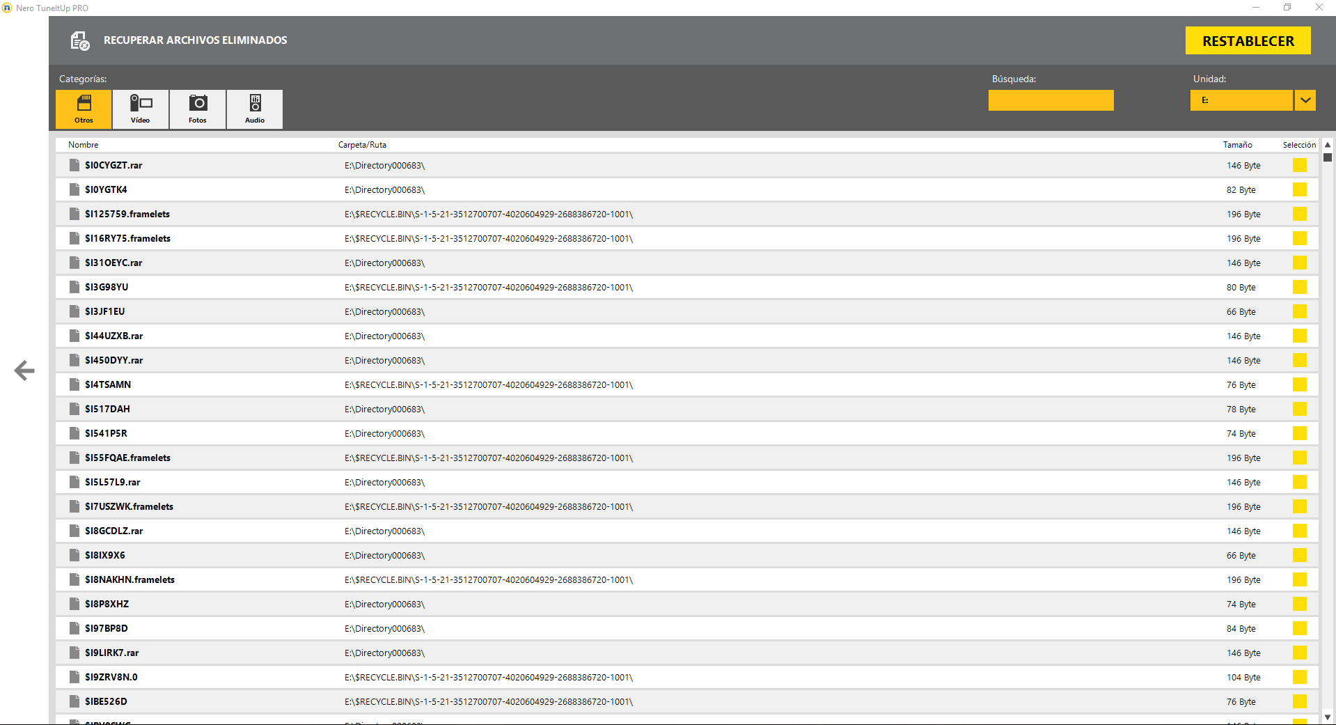 Nero TuneltUp Impresiones Software 15