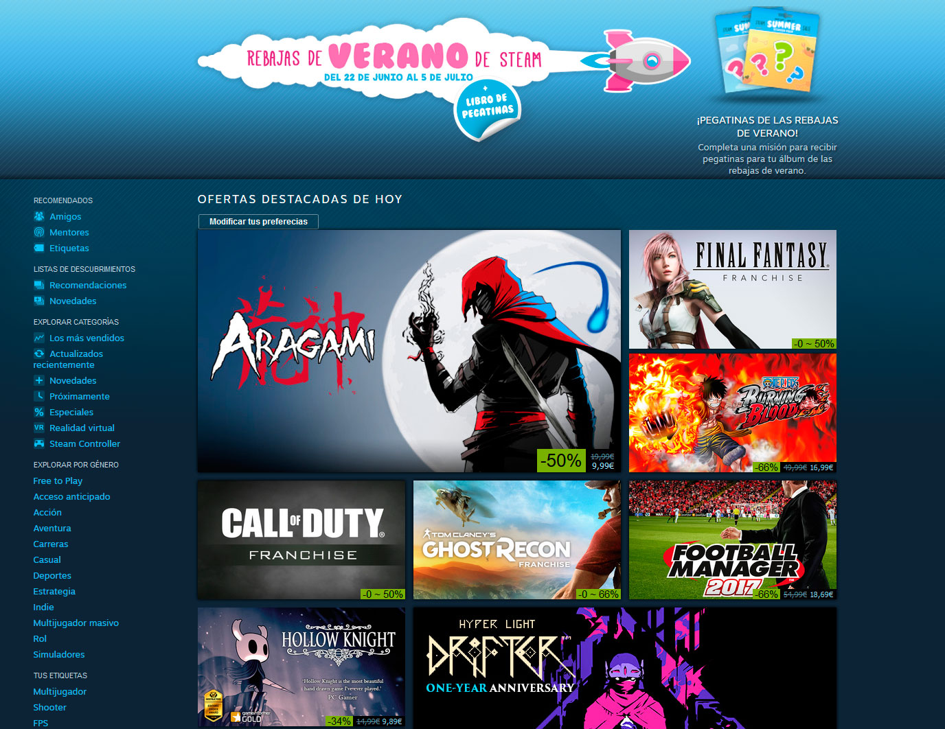 rebajas de verano 2017 en Steam 2