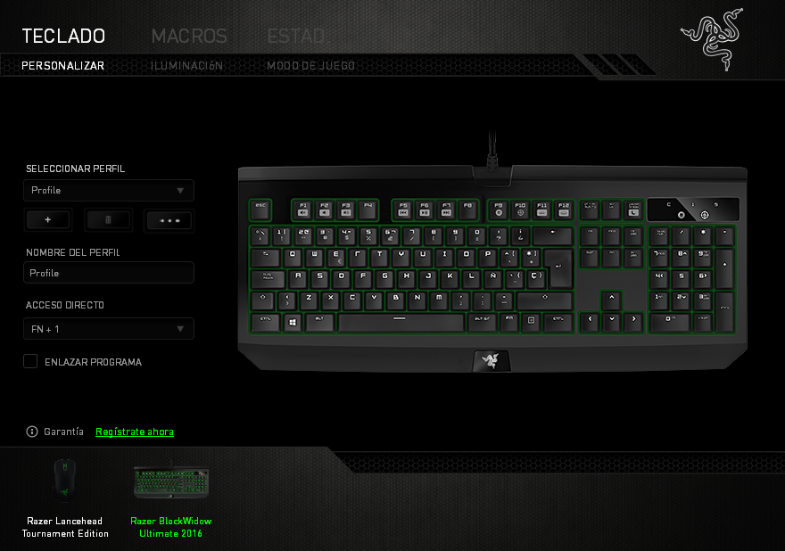 Razer Blackwidow Ultimate 2016 Análisis Teclado Personalizar