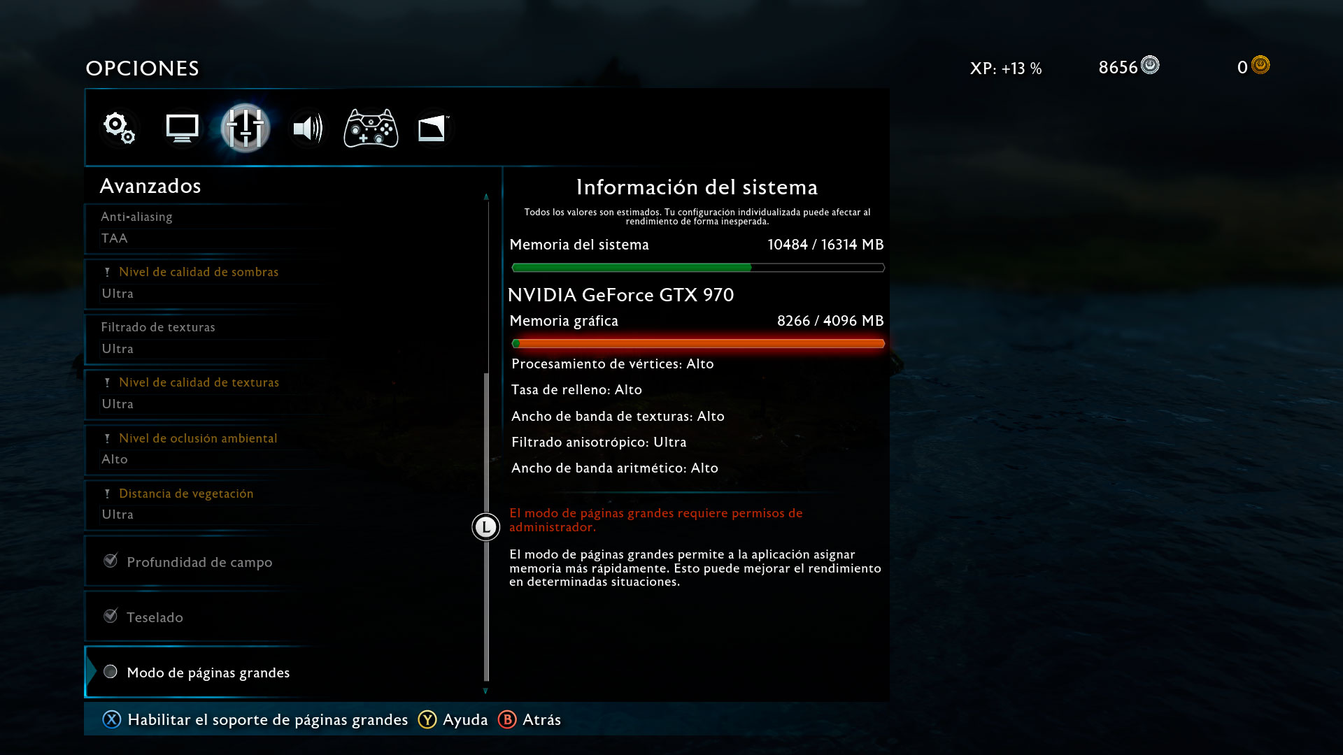 La Tierra Media Sombras de Guerra Análisis Configuración 3