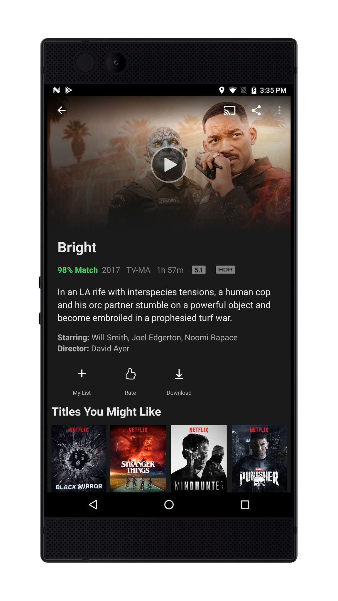 Razer Phone mostrará Netflix en HDR