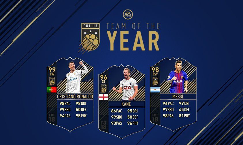 mejores delanteros del año en FIFA 18