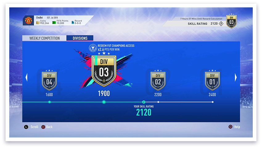 FIFA 19 Ultimate Team Division 1