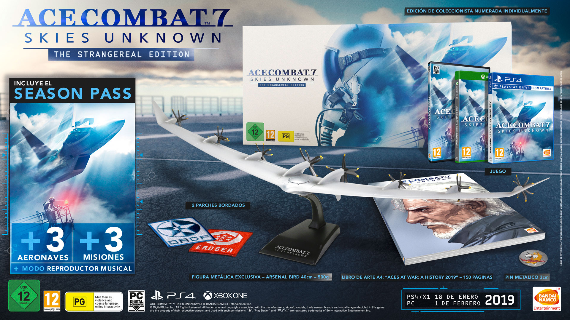 edicion coleccionista de Ace Combat 7: Skies Unknown