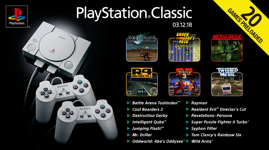 juegos que incluirá PlayStation Classic