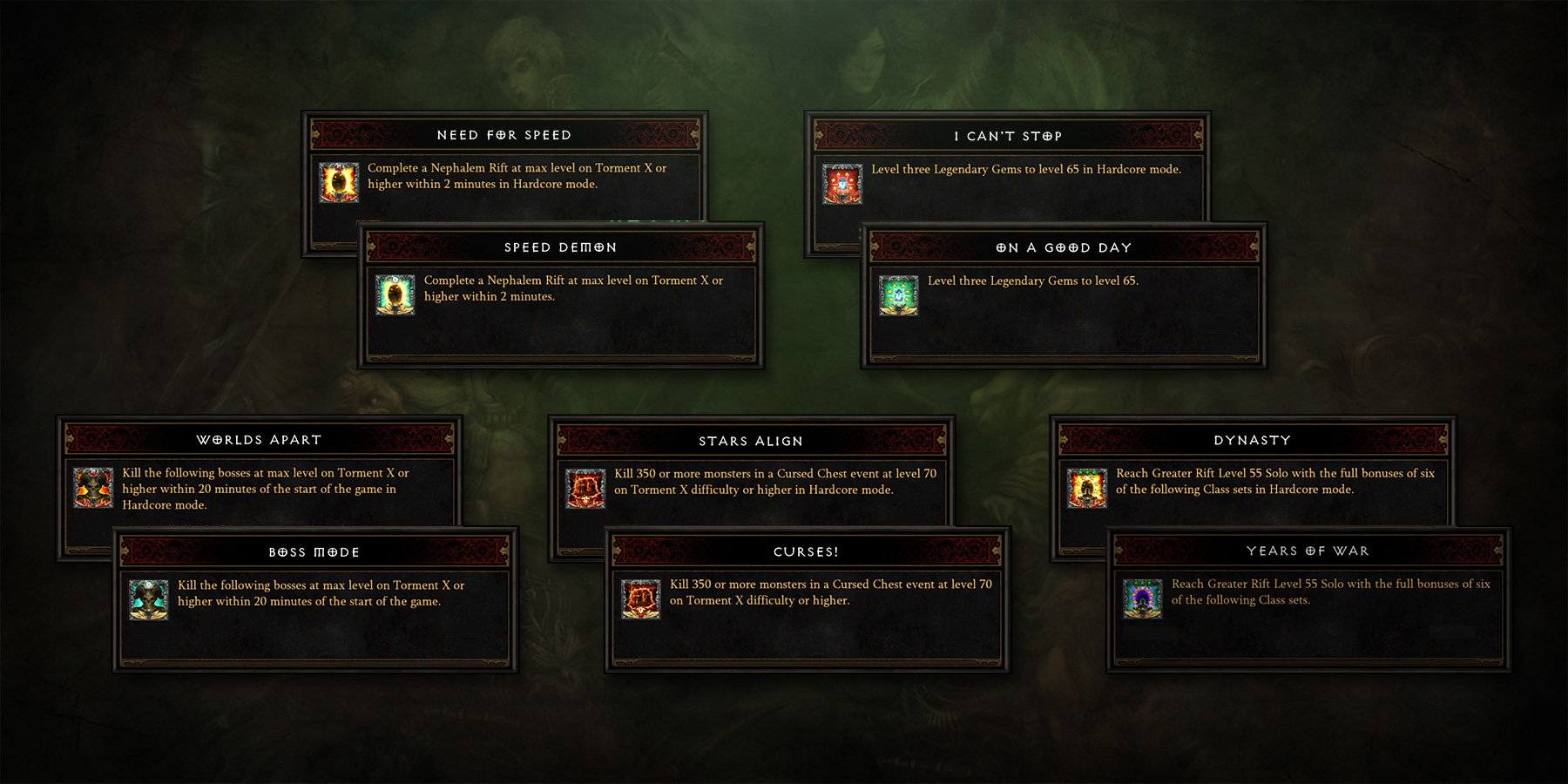 Diablo III Conquistas de temporada