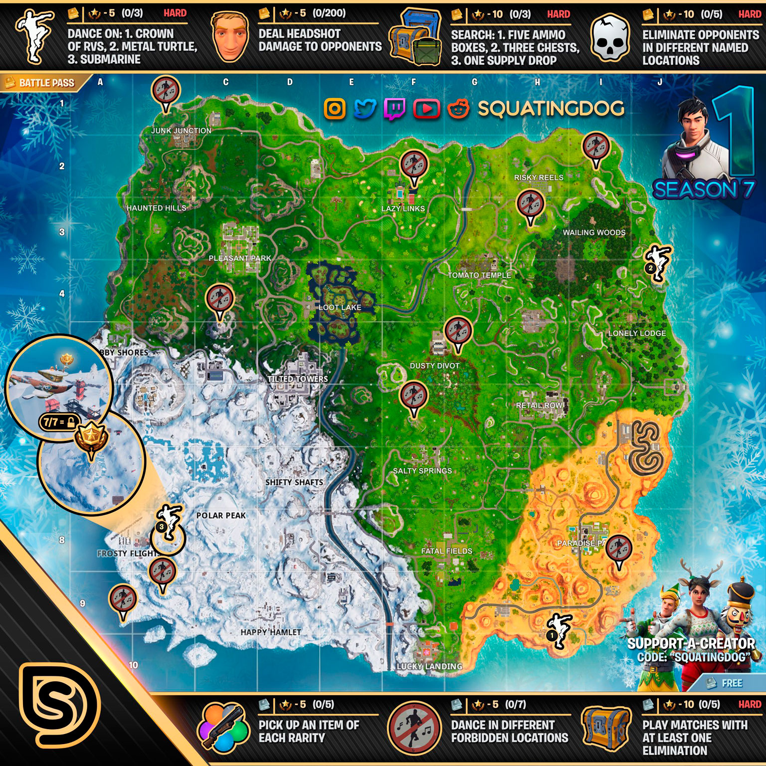 Fortnite Mapa Semana 1 Temporada 7