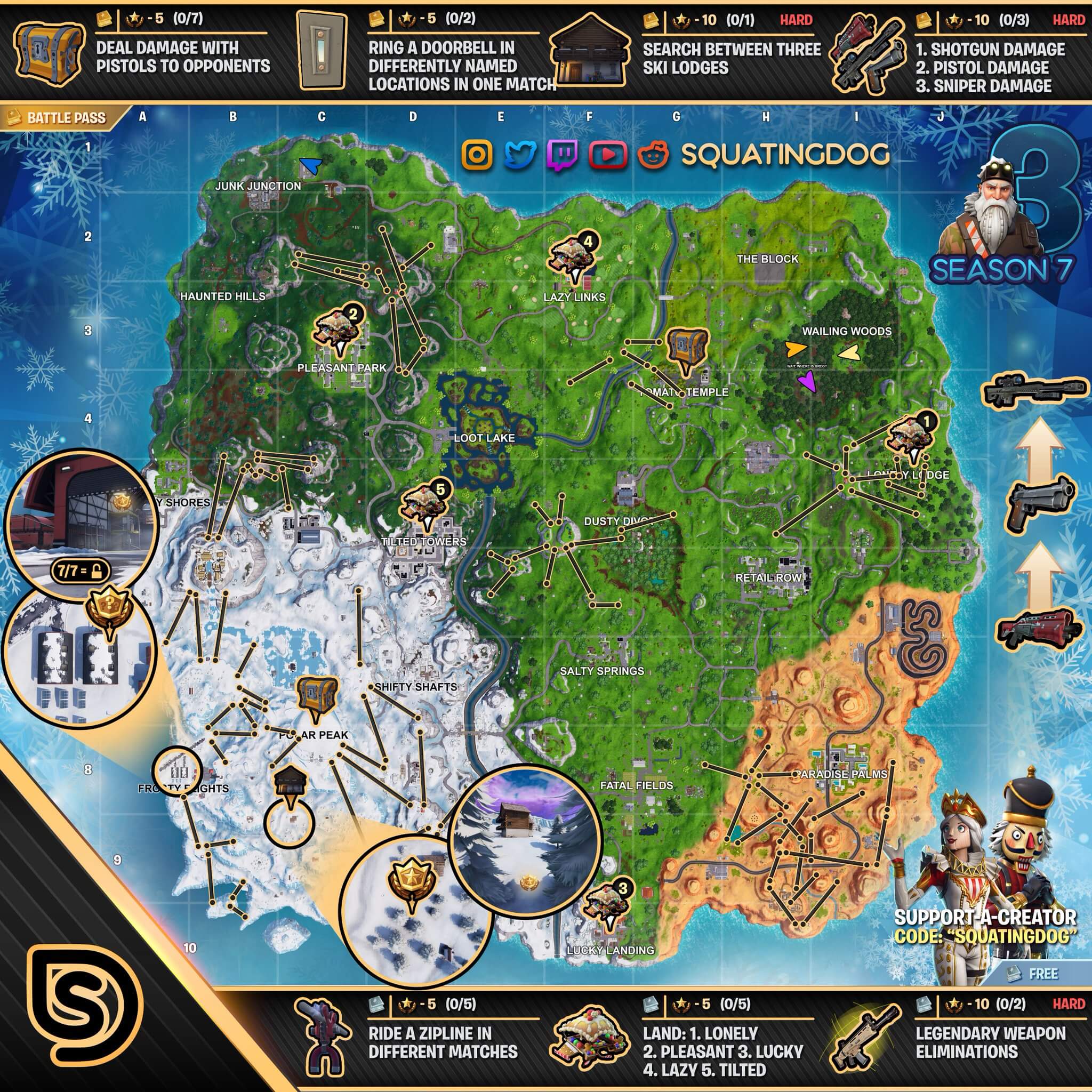 Fortnite Mapa Semana 3 Temporada 7