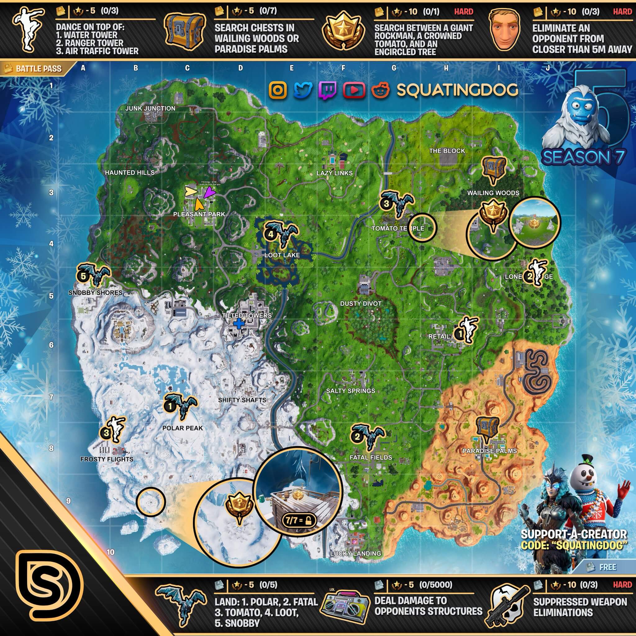 Fortnite Mapa semana 5 temporada 7