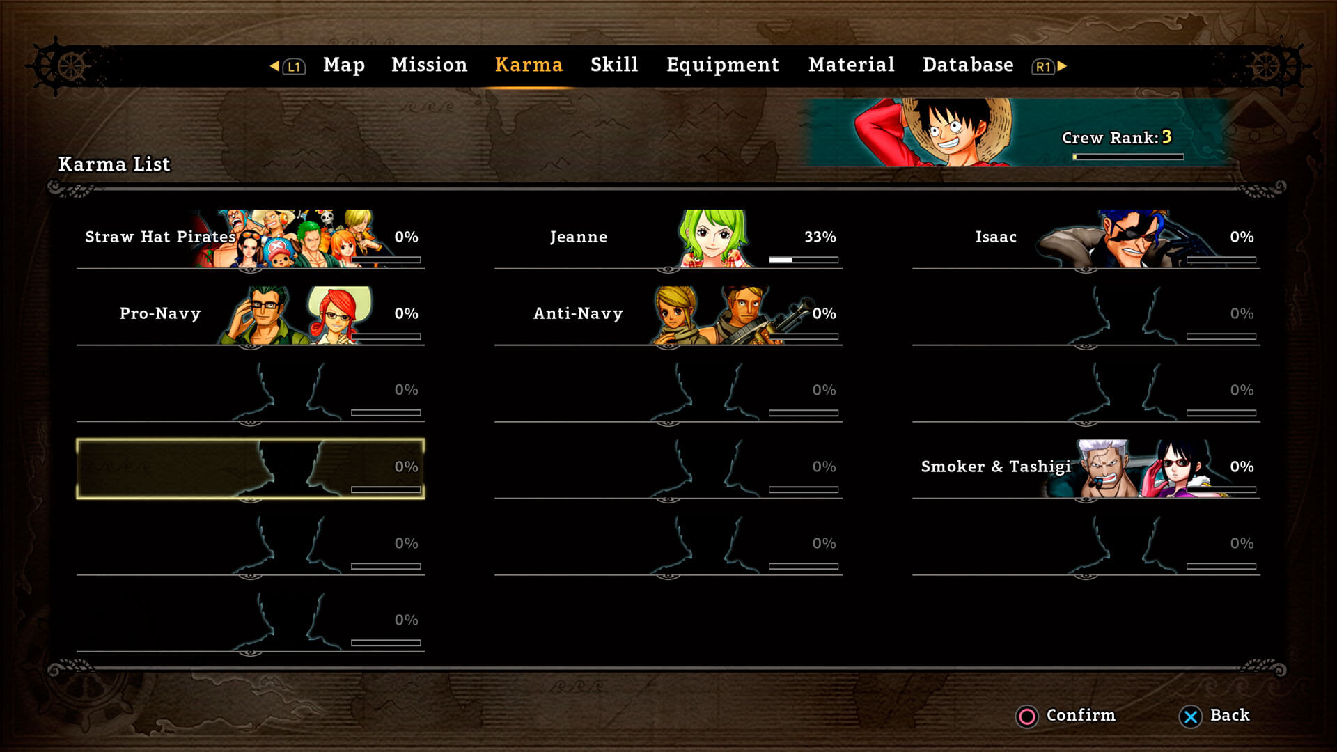 One Piece World Seeker Karma