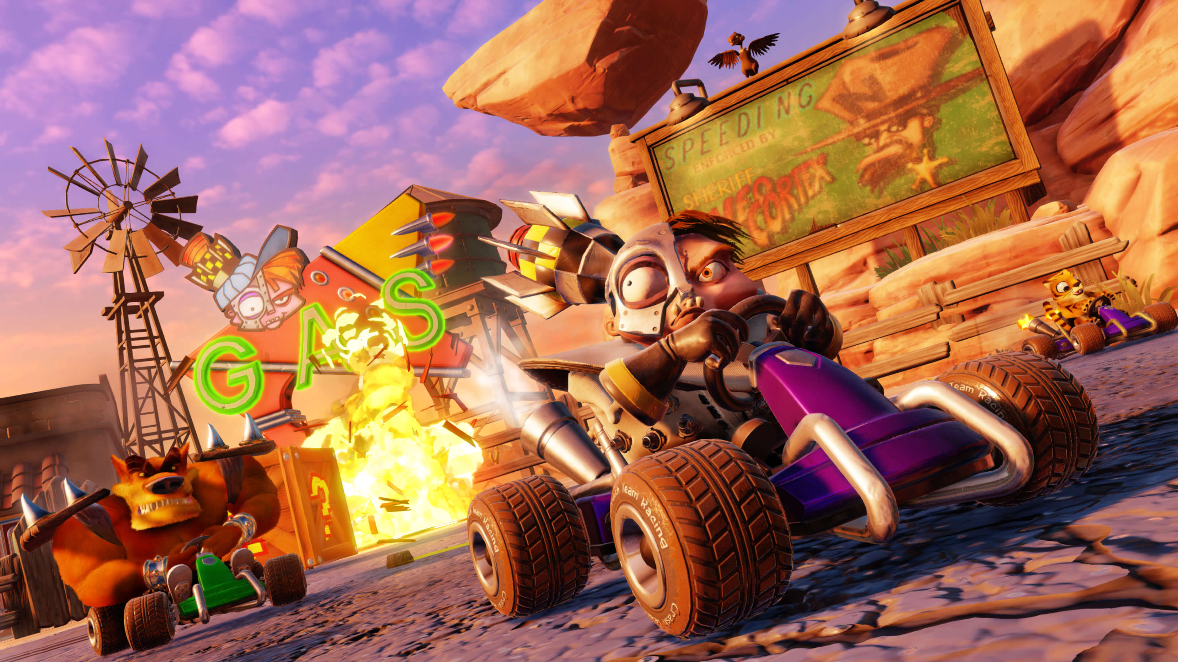 tráiler de lanzamiento de Crash Team Racing
