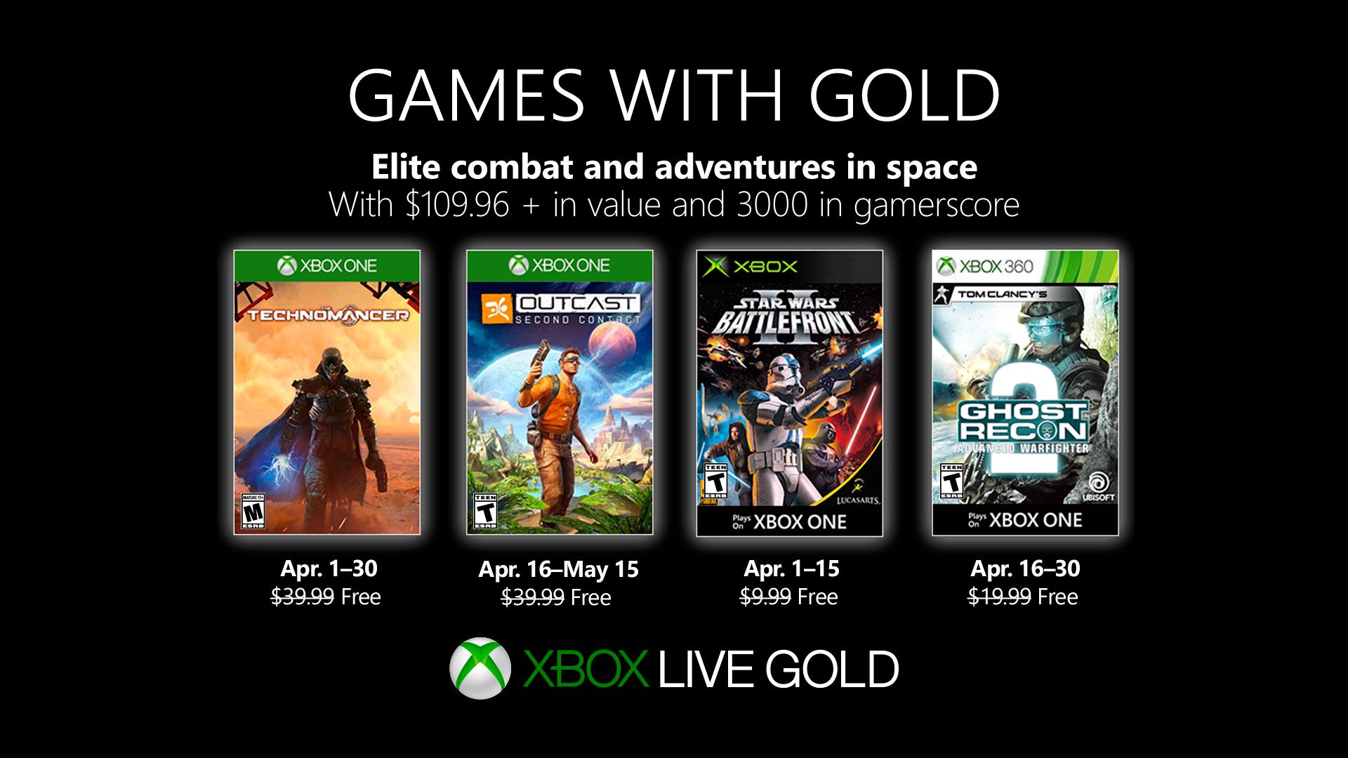 Xbox Gold Abril 2019